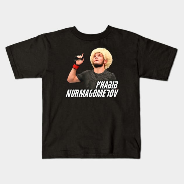 Khabib (The Eagle) Nurmagomedov - UFC 242 - 111201949 Kids T-Shirt by Semenov